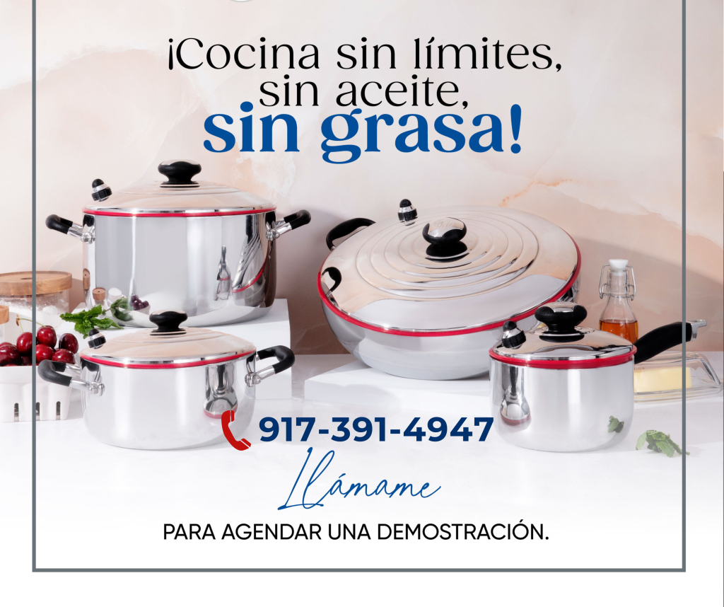 Royal Prestige NOVEL juego de ollas de 8 piezas en acero quirúrgico en Queens NY, distribuidor autorizado en Jackson Heights, cocina saludable sin aceite, crédito disponible y garantía premium